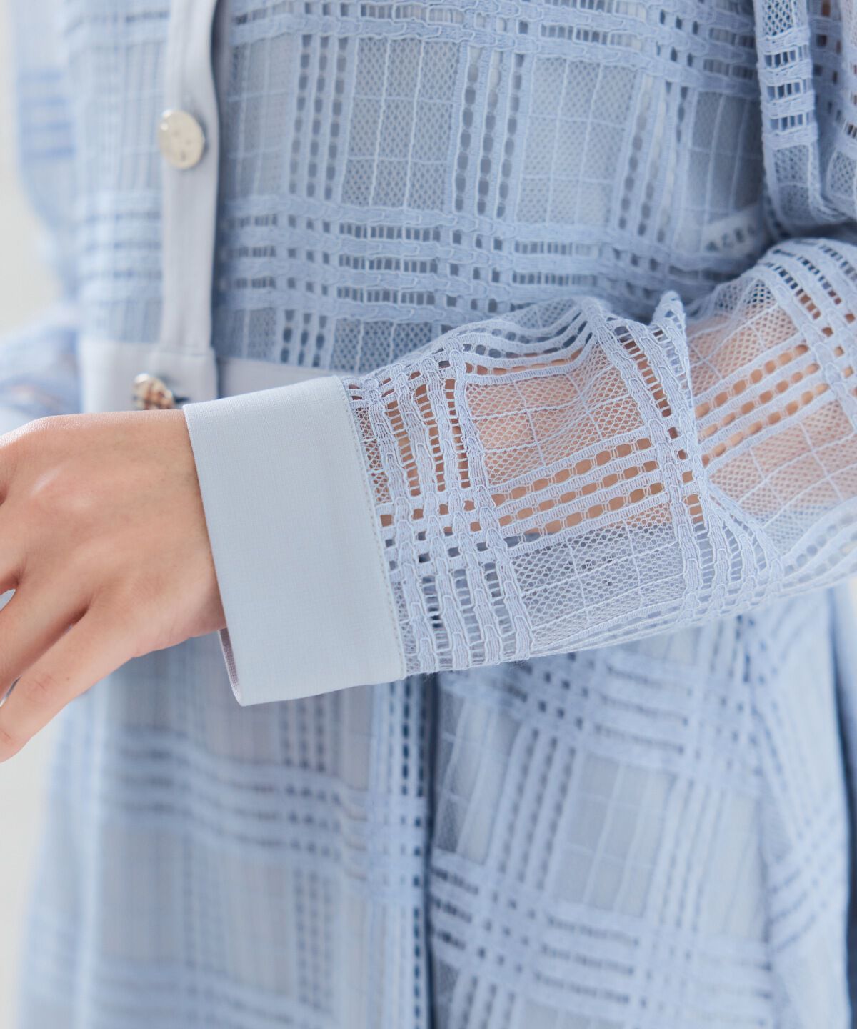 REDYAZEL「シアーチェックカーディガン＆ビスチェワンピースセット」|ワンピース|