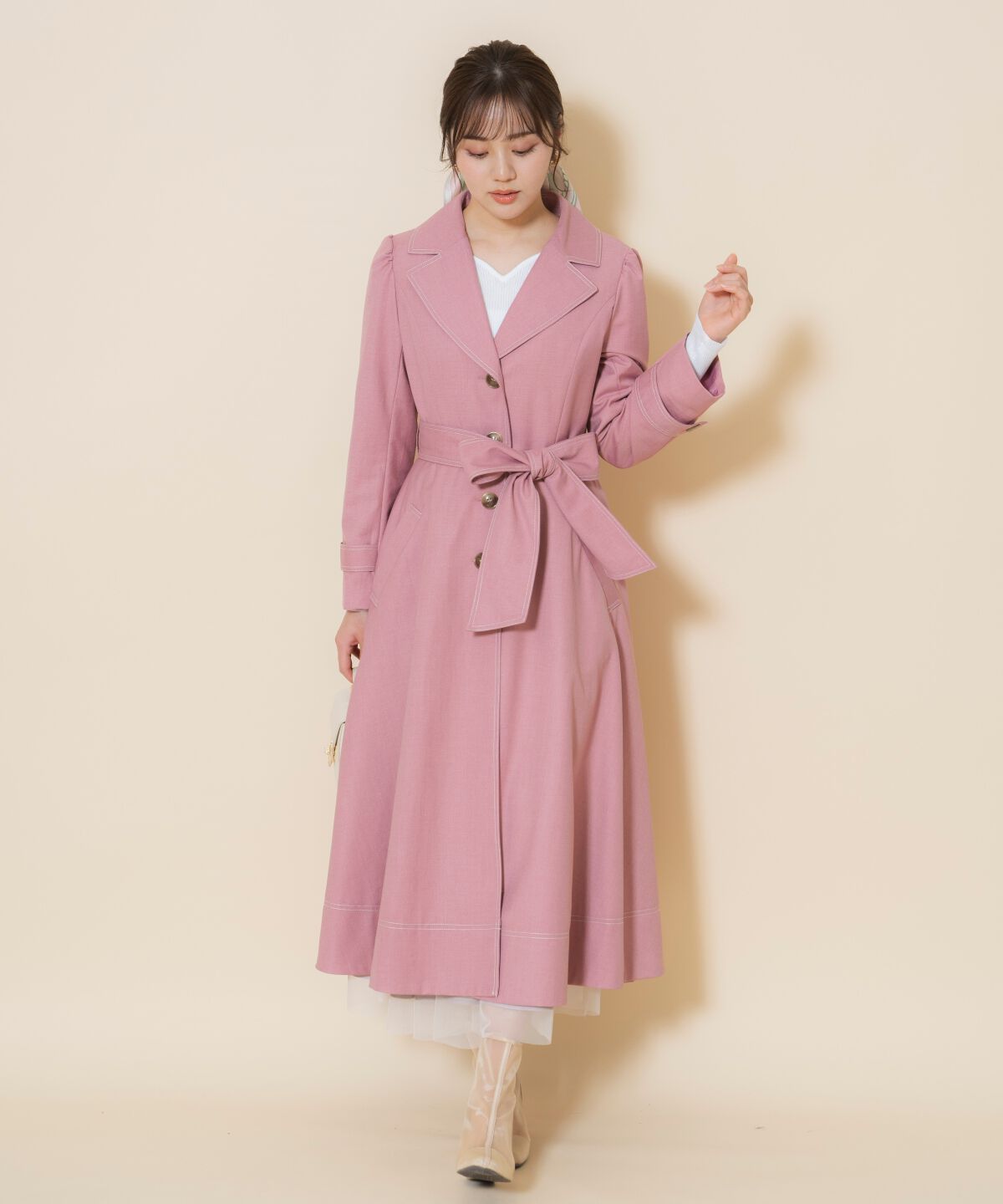 WILLSELECTION「シングルトレンチドレスコート」|トレンチコート|