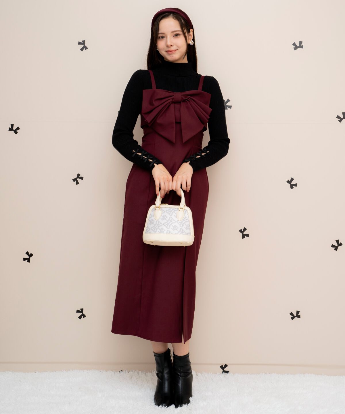 WILLSELECTION「ドレープリボンIラインワンピース」|ワンピース|