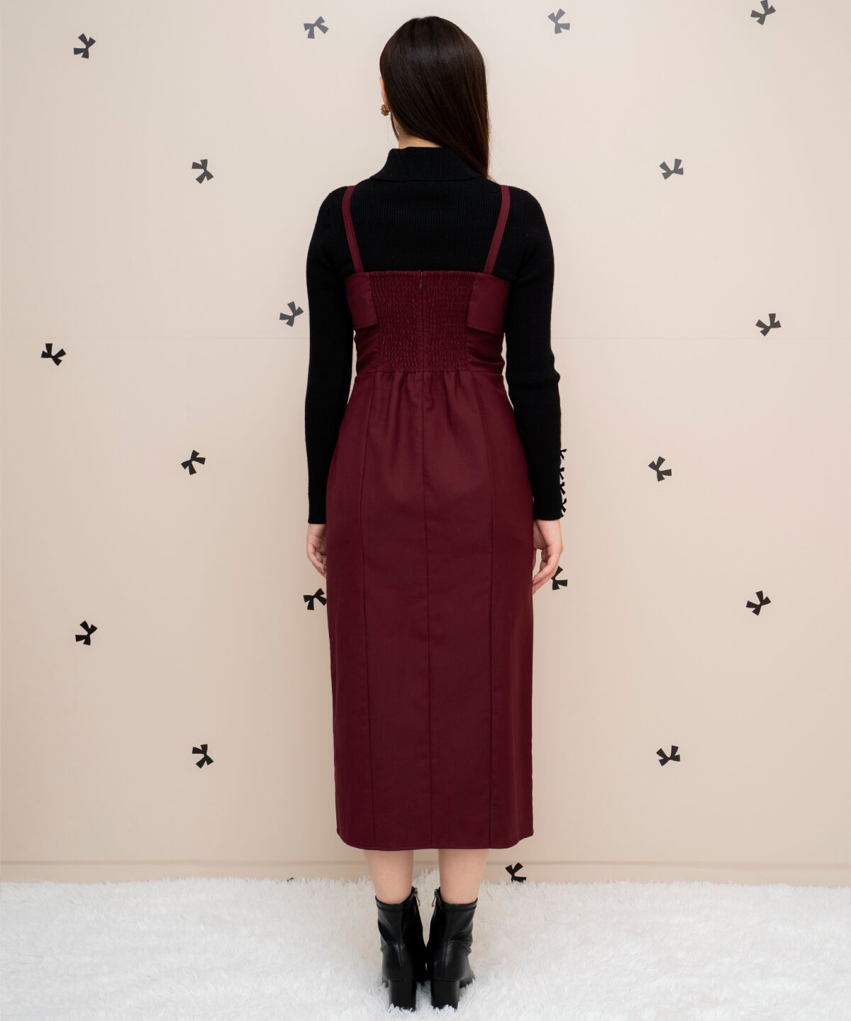 WILLSELECTION「ドレープリボンIラインワンピース」|ワンピース|