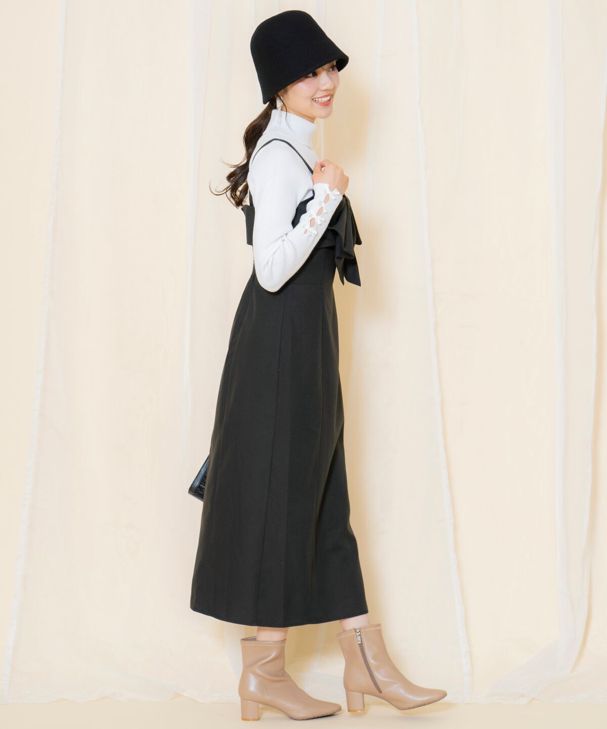 WILLSELECTION「ドレープリボンIラインワンピース」|ワンピース|