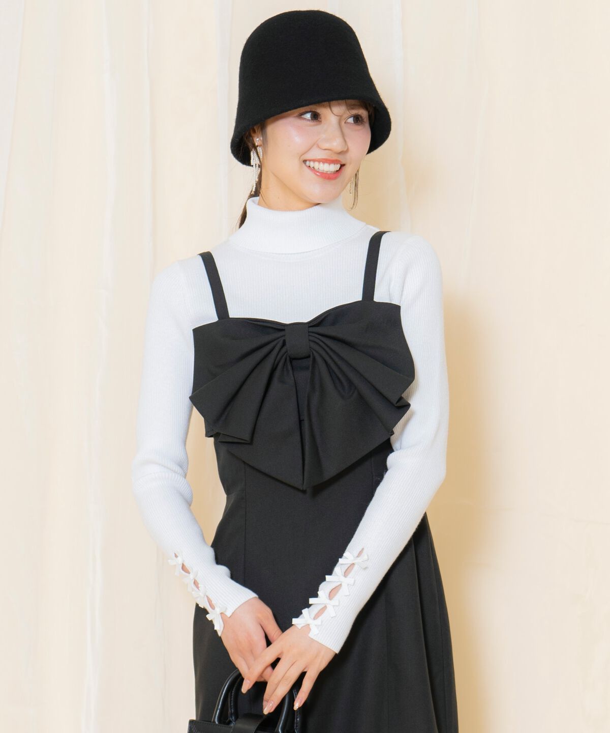 WILLSELECTION「ドレープリボンIラインワンピース」|ワンピース|