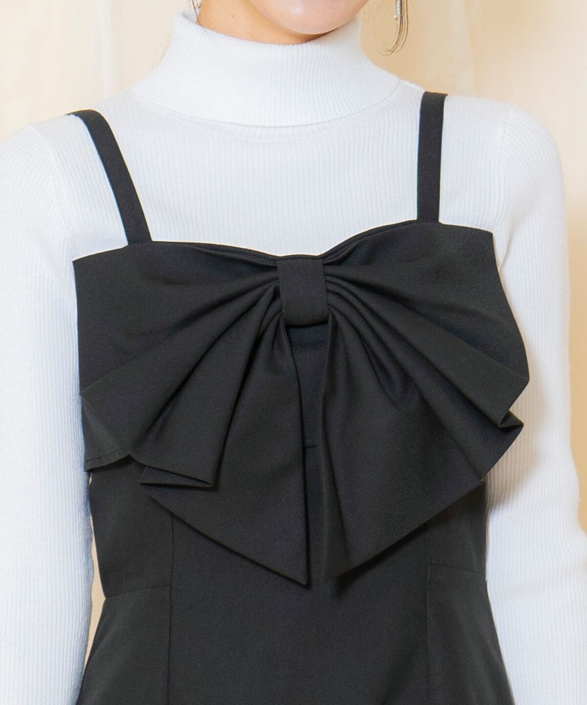 WILLSELECTION「ドレープリボンIラインワンピース」|ワンピース|