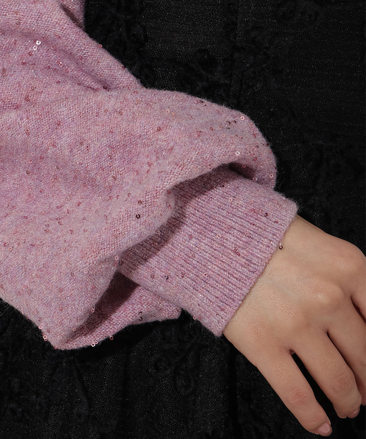 WILLSELECTION「ラメオフタートルニットプルオーバー」|ニット・セーター|