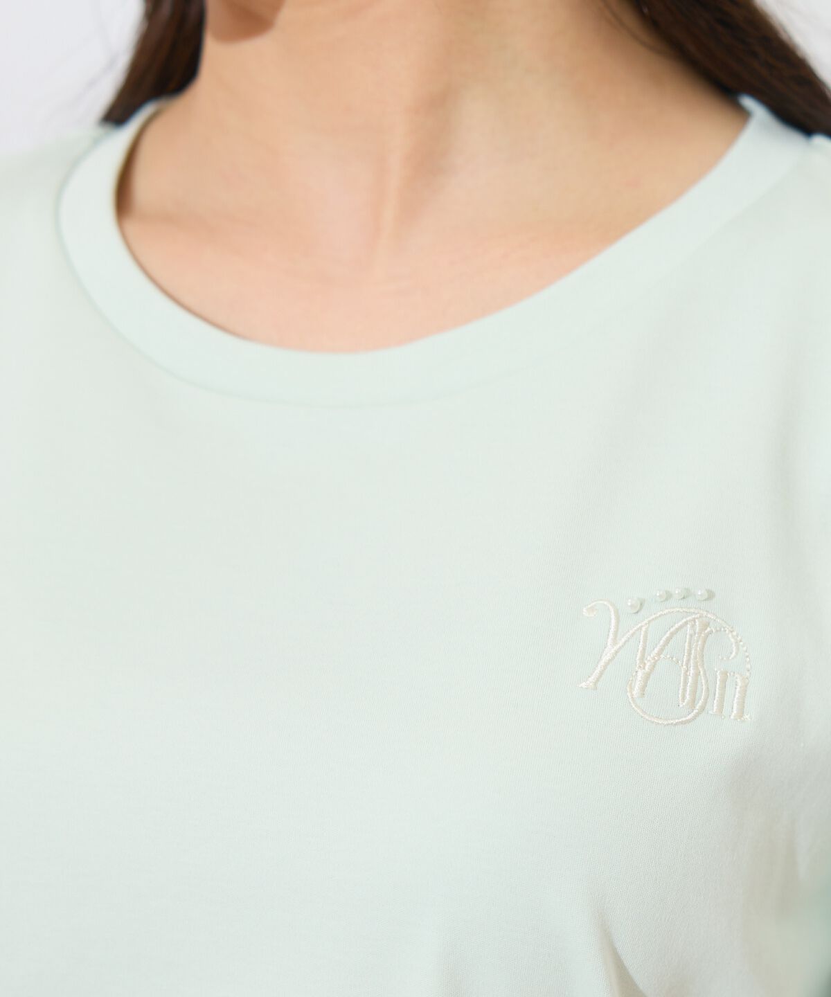 WILLSELECTION「タックスリーブロゴ刺繍トップス」|Tシャツ・カットソー|