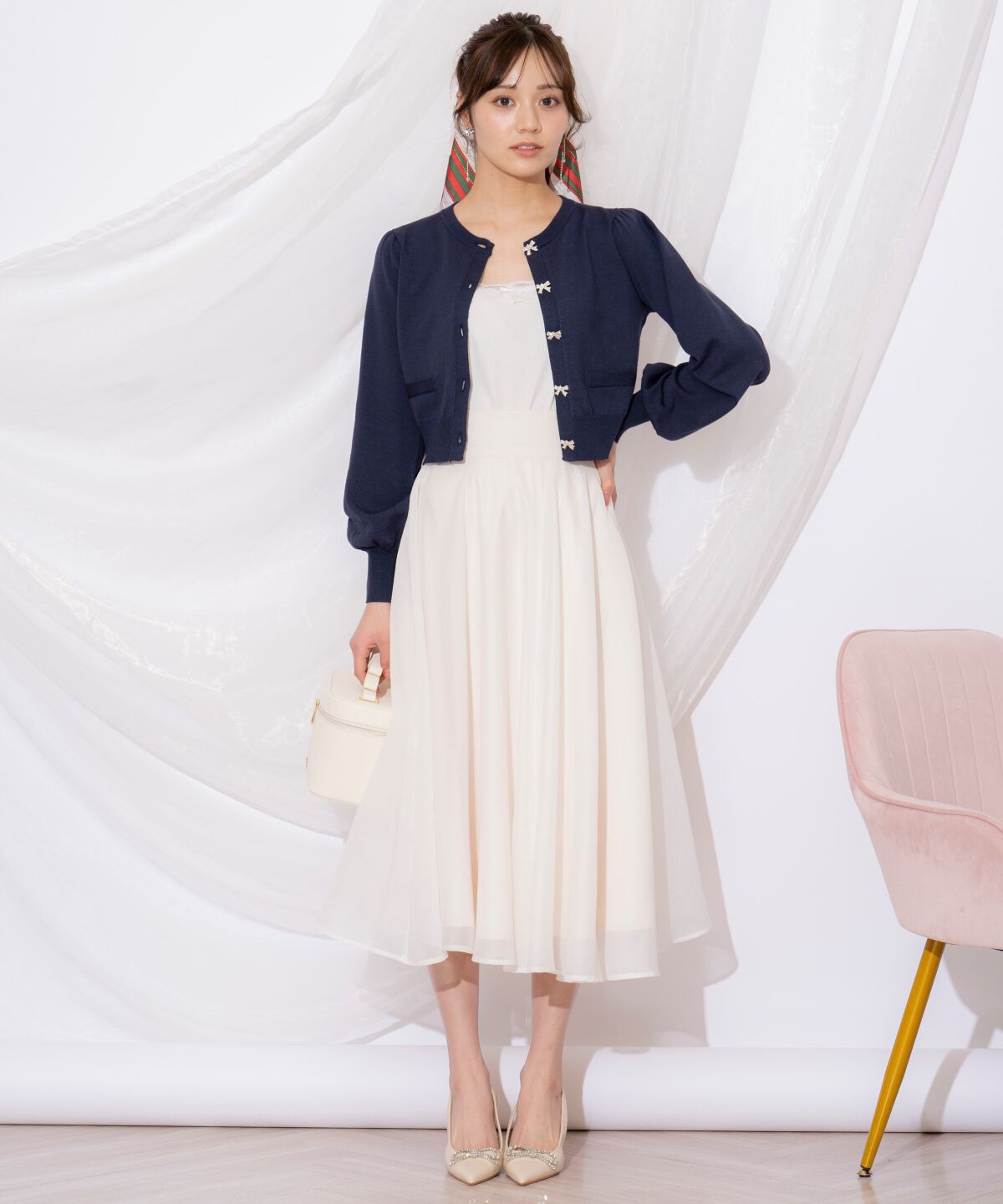 WILLSELECTION「オーガンジーフレアスカート」|フレア|