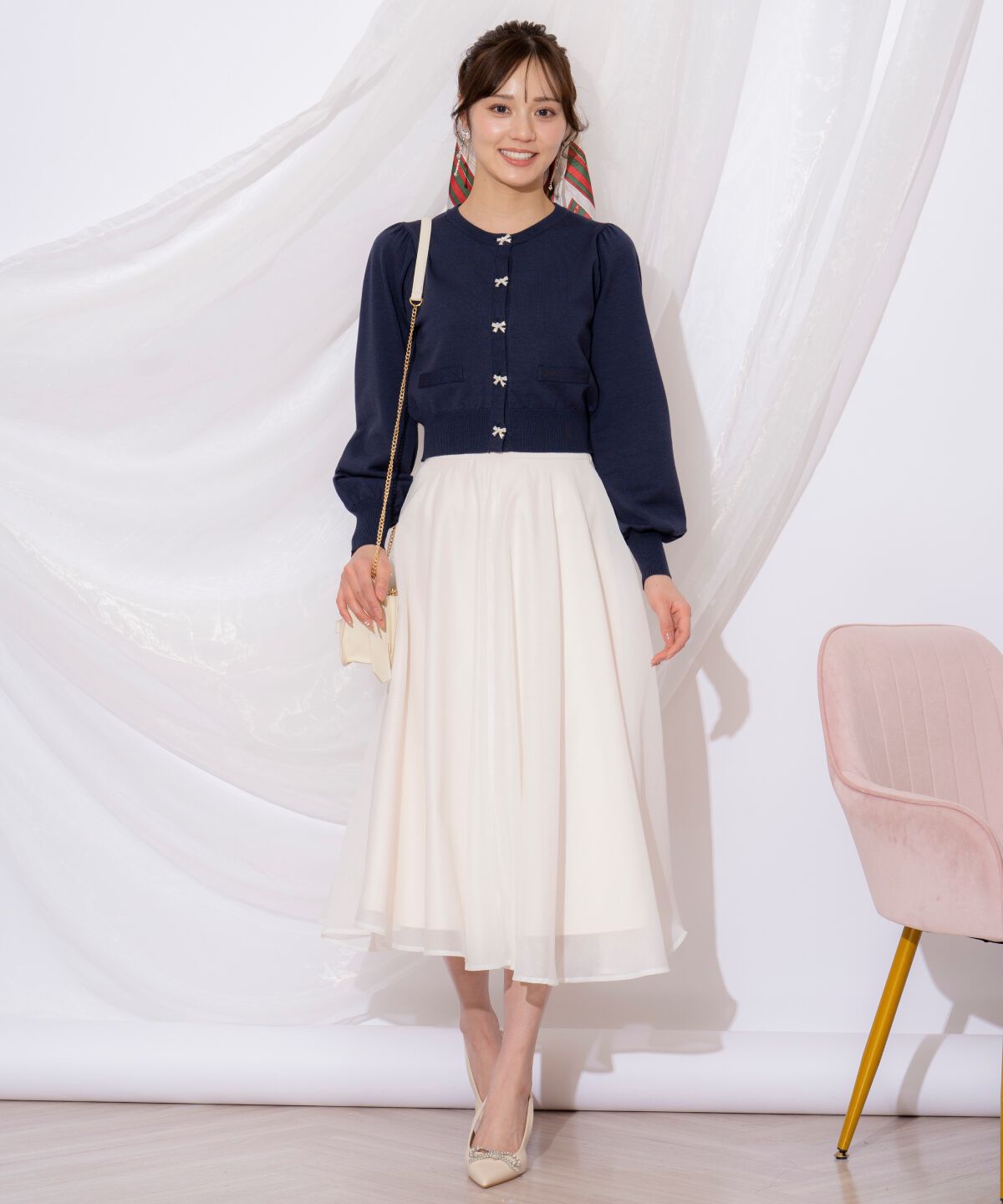 WILLSELECTION「オーガンジーフレアスカート」|フレア|