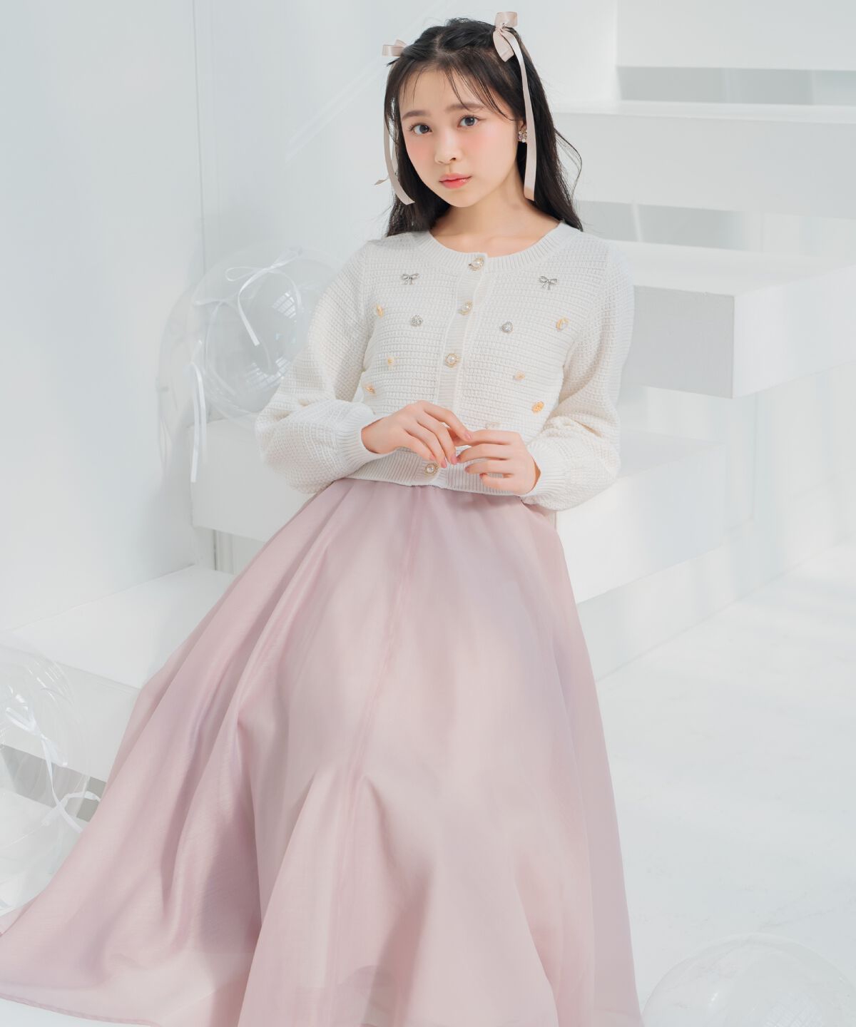 WILLSELECTION「オーガンジーフレアスカート」|フレア|