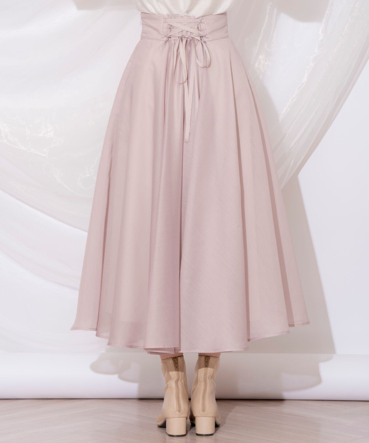 WILLSELECTION「オーガンジーフレアスカート」|フレア|