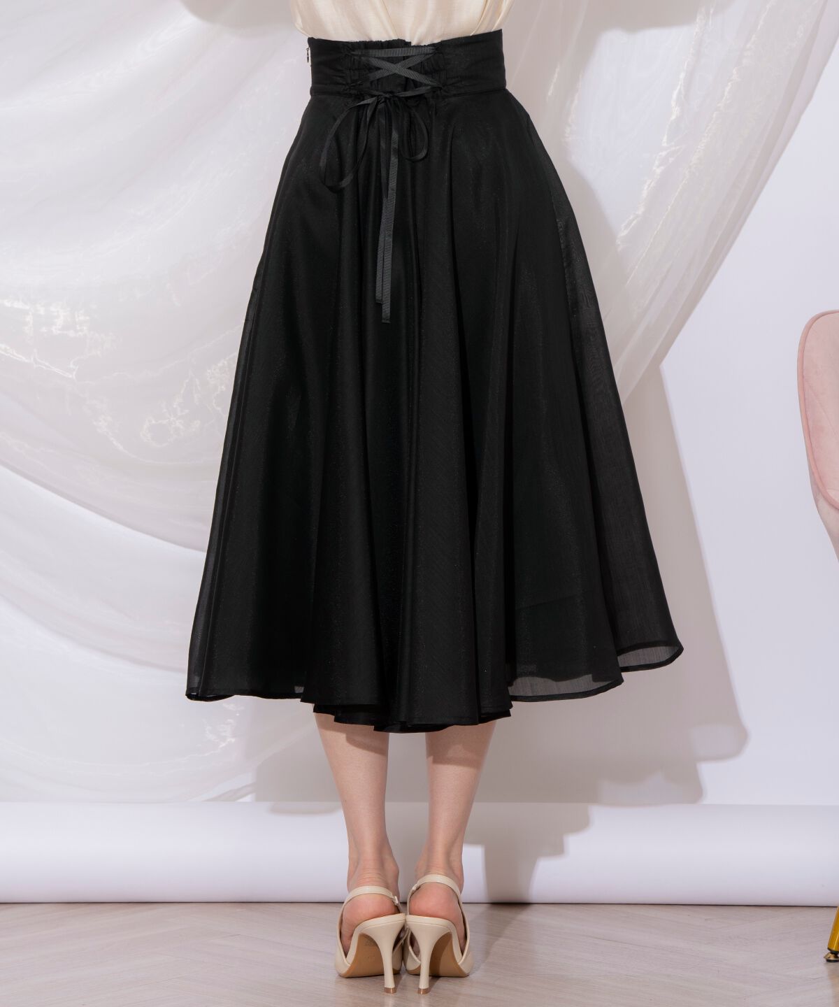 WILLSELECTION「オーガンジーフレアスカート」|フレア|