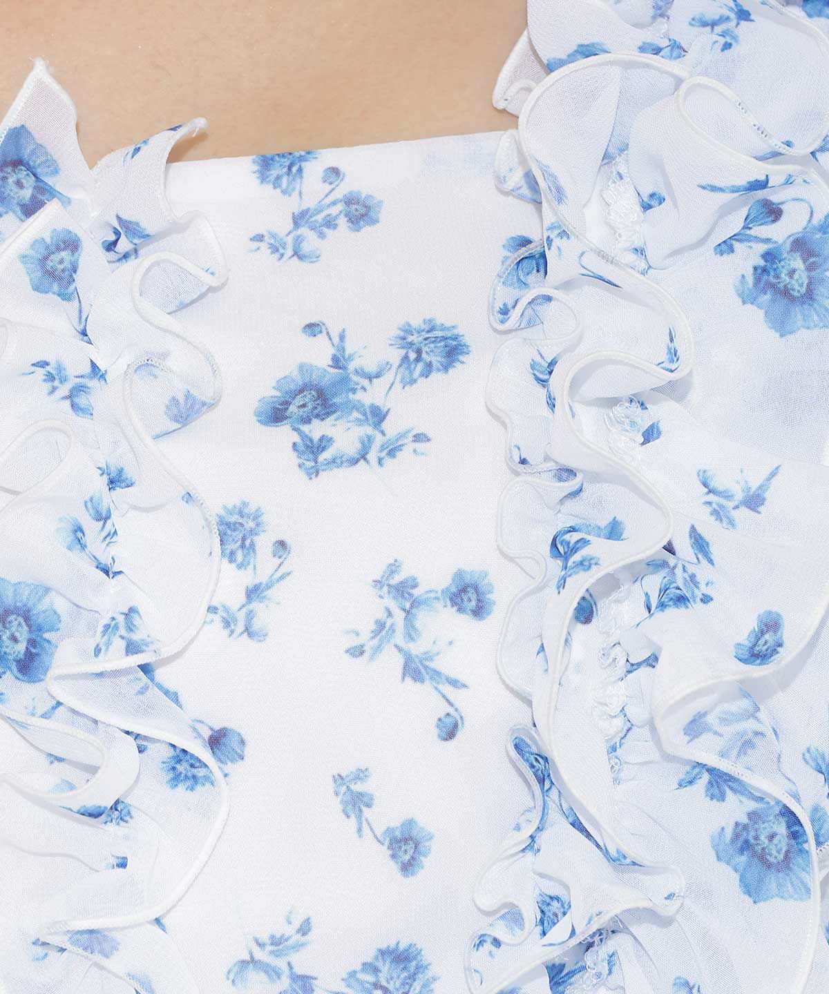 WILLSELECTION「ジュイフラワーフリルワンピース」|ワンピース|