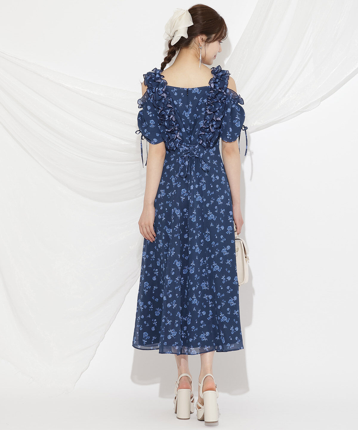 WILLSELECTION「ジュイフラワーフリルワンピース」|ワンピース|