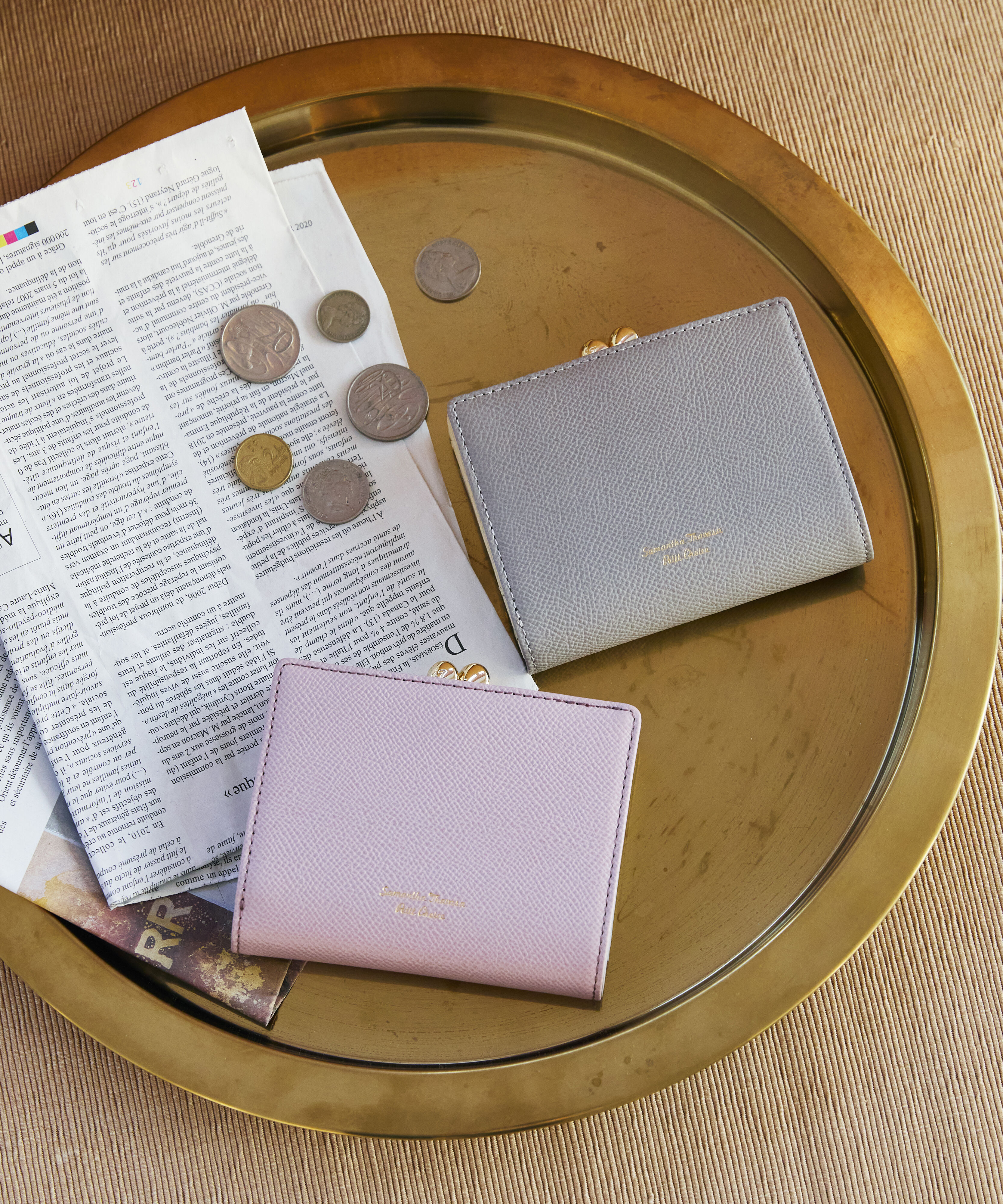 Samantha Thavasa Petit Choice「バイカラー 口金折財布」|財布|