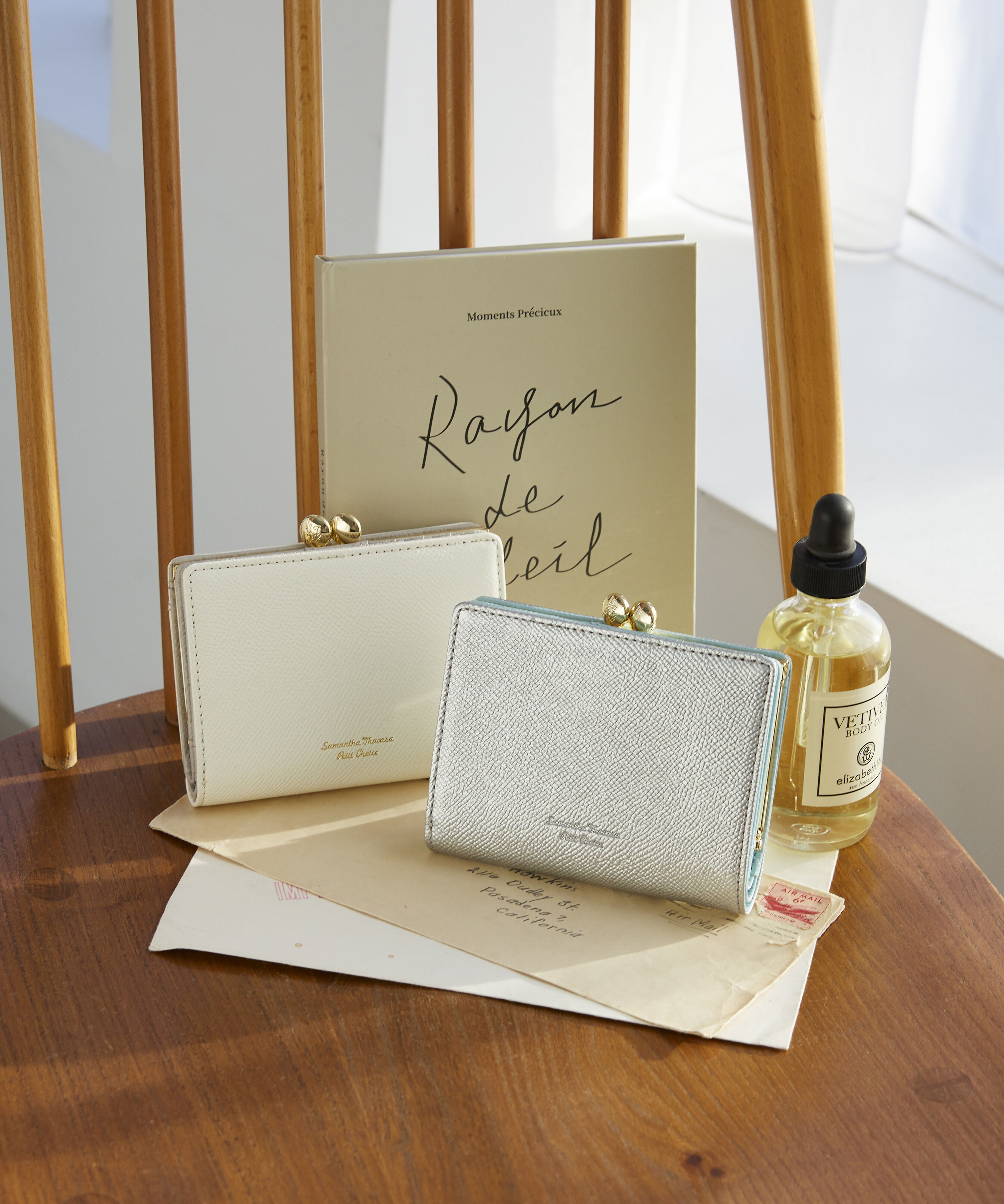 Samantha Thavasa Petit Choice「バイカラー 口金折財布」|財布|