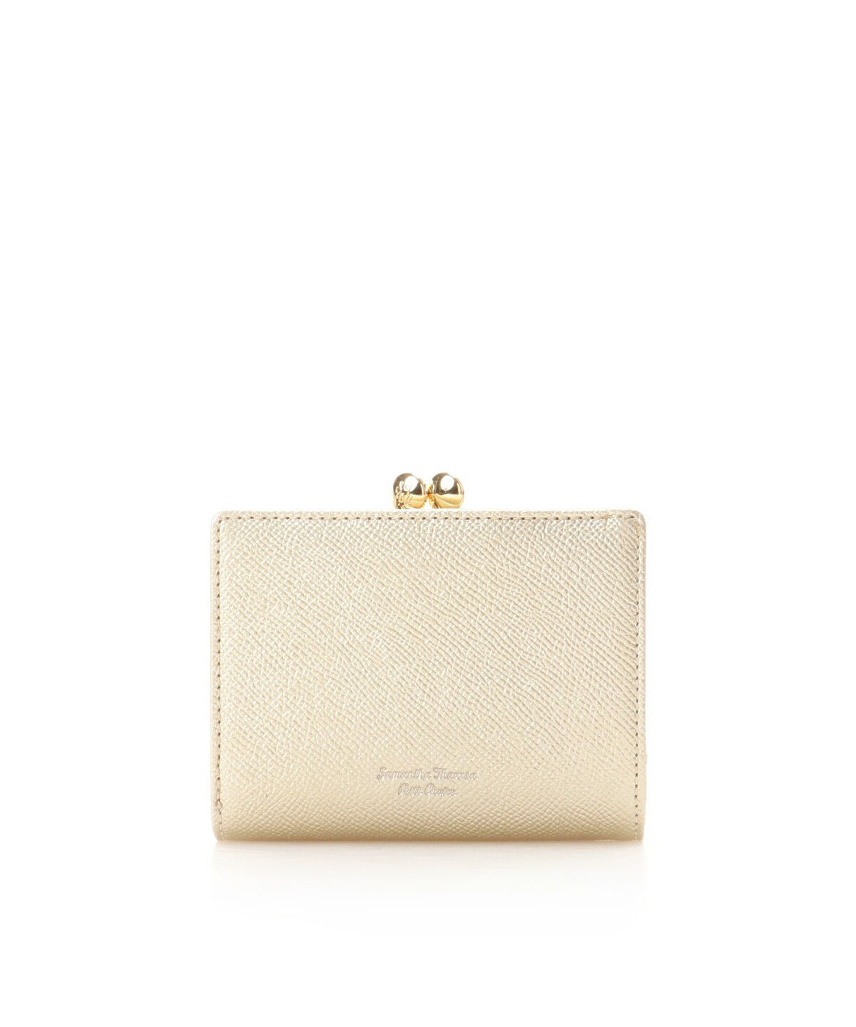 Samantha Thavasa Petit Choice「バイカラー 口金折財布」|財布|ゴールド