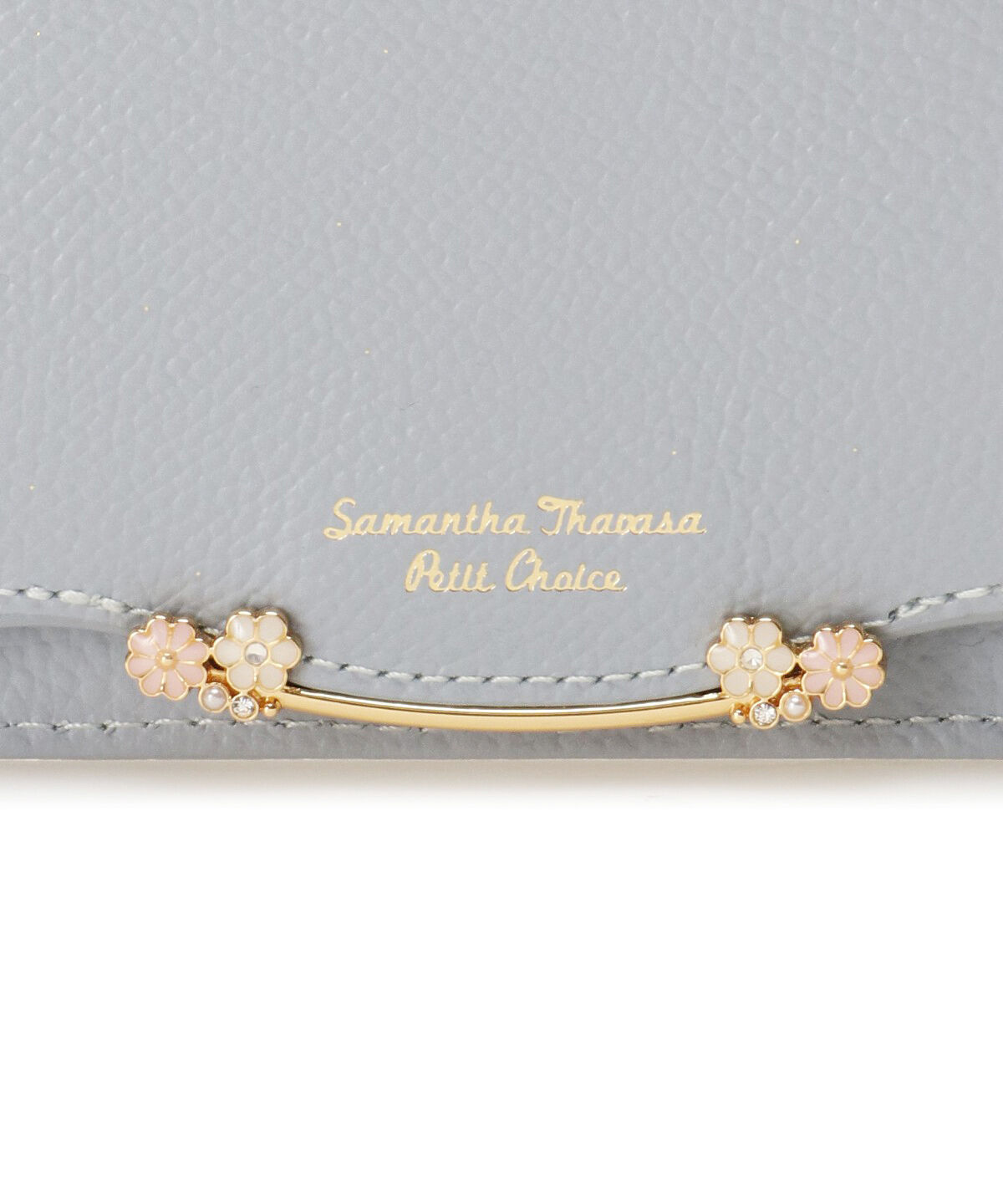 Samantha Thavasa Petit Choice「サイドフラワーバー パスケース」|定期入れ|