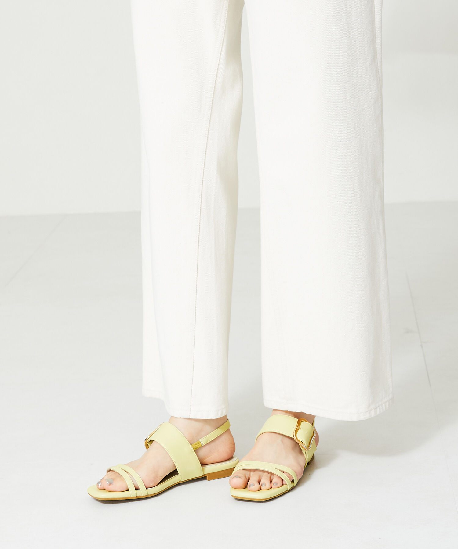 WA Oriental TRaffic「ベルトストラップフラットサンダル/42209」|サンダル|YELLOW