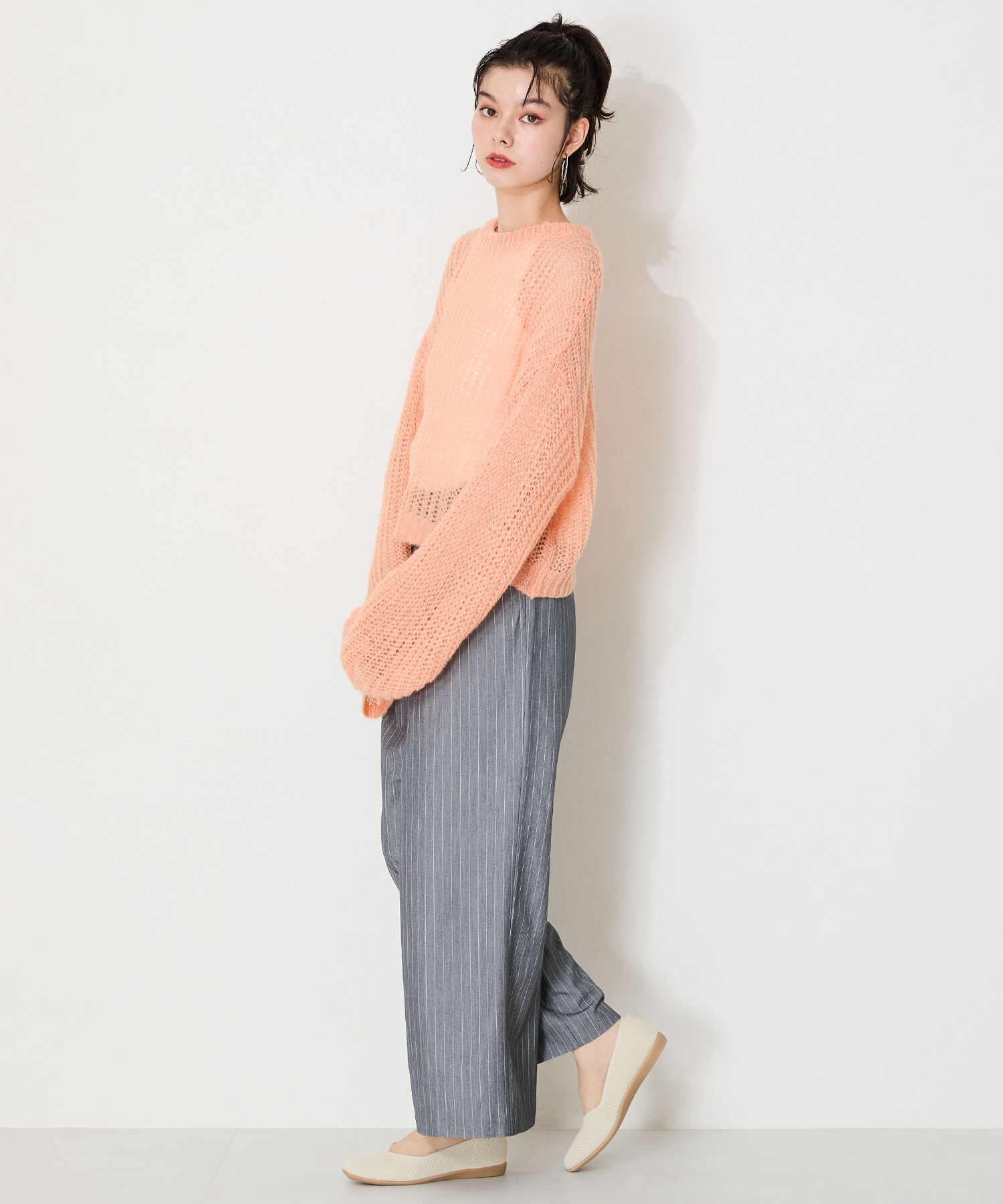 ORiental TRaffic「【洗濯OK】 ニットパンプス /R-3215 軽量 フラット ニット 通気性 柔らかい」|パンプス|