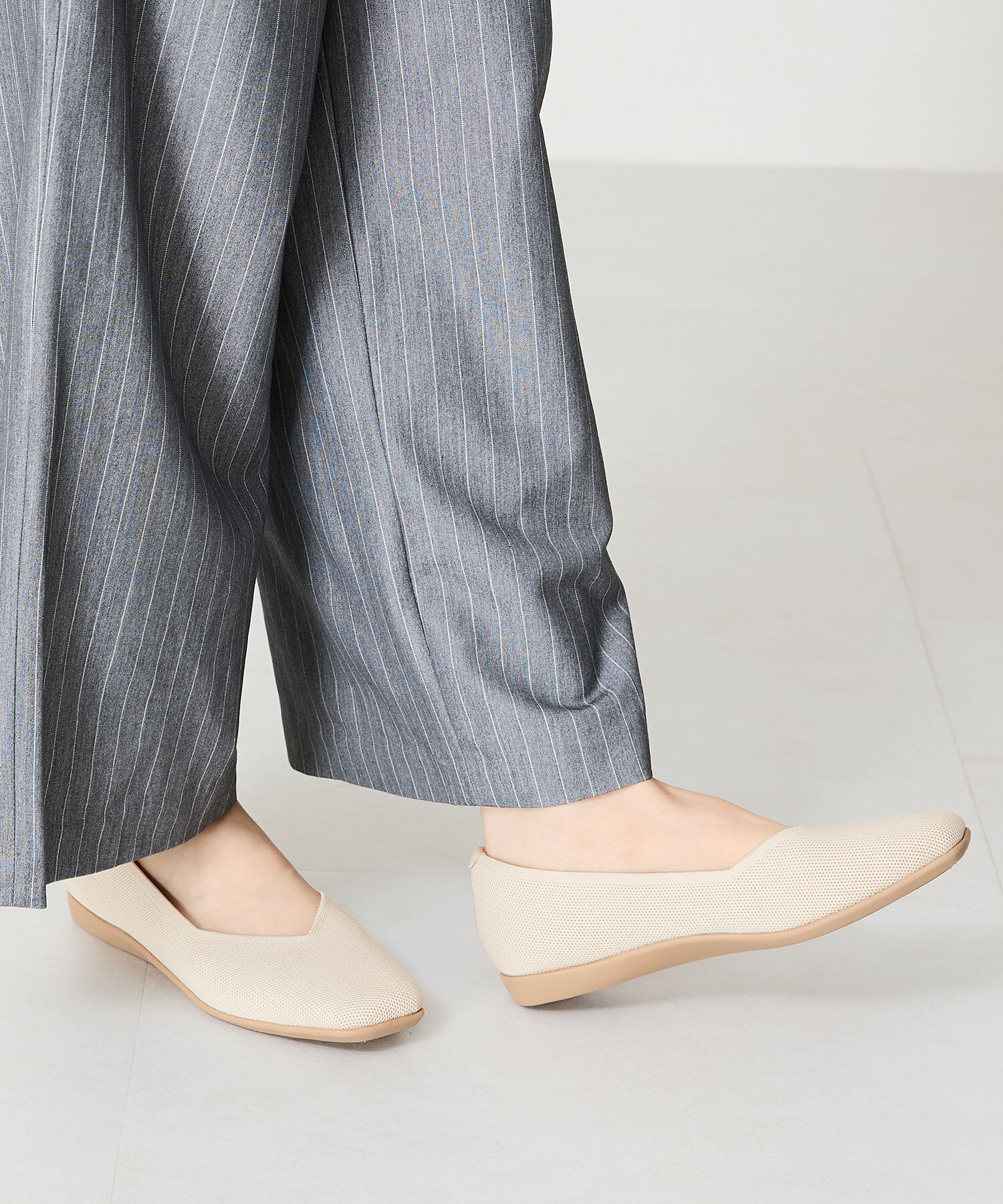 ORiental TRaffic「【洗濯OK】 ニットパンプス /R-3215 軽量 フラット ニット 通気性 柔らかい」|パンプス|