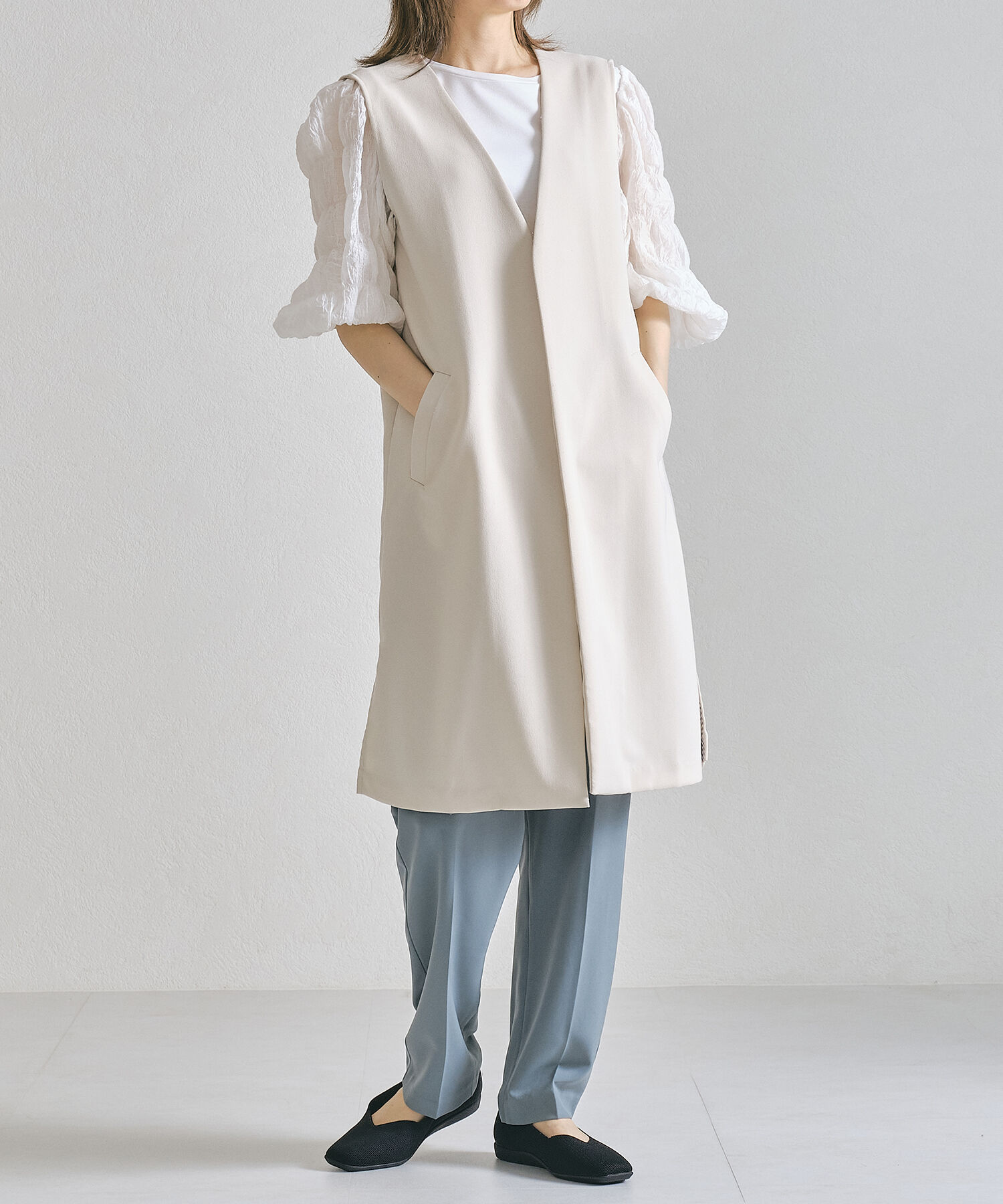 ORiental TRaffic「【洗濯OK】 ニットパンプス /R-3215 軽量 フラット ニット 通気性 柔らかい」|パンプス|