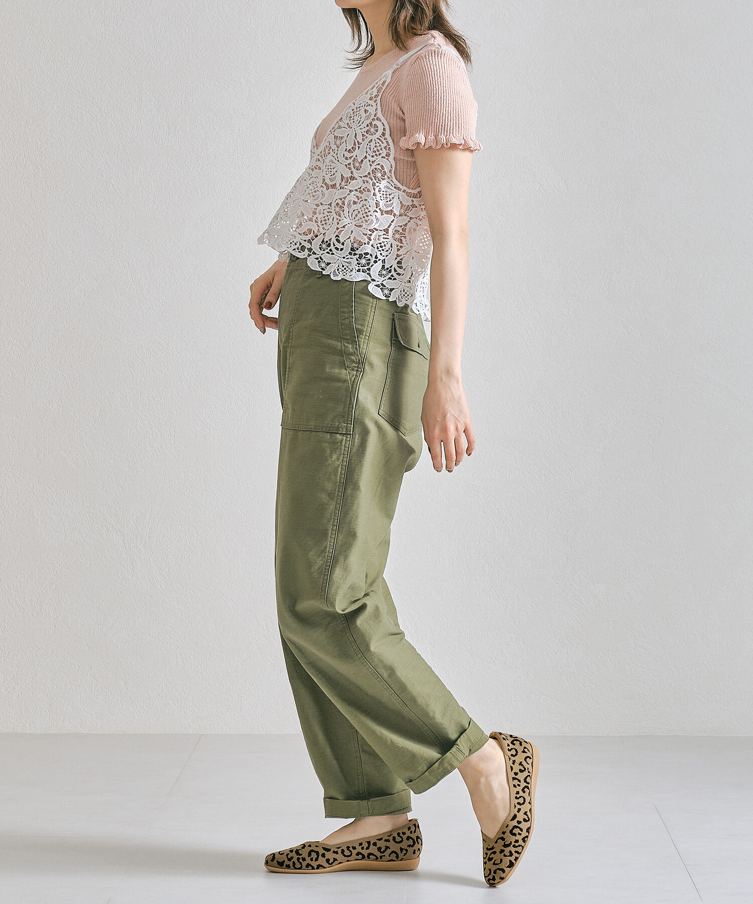 ORiental TRaffic「【洗濯OK】 ニットパンプス /R-3215 軽量 フラット ニット 通気性 柔らかい」|パンプス|