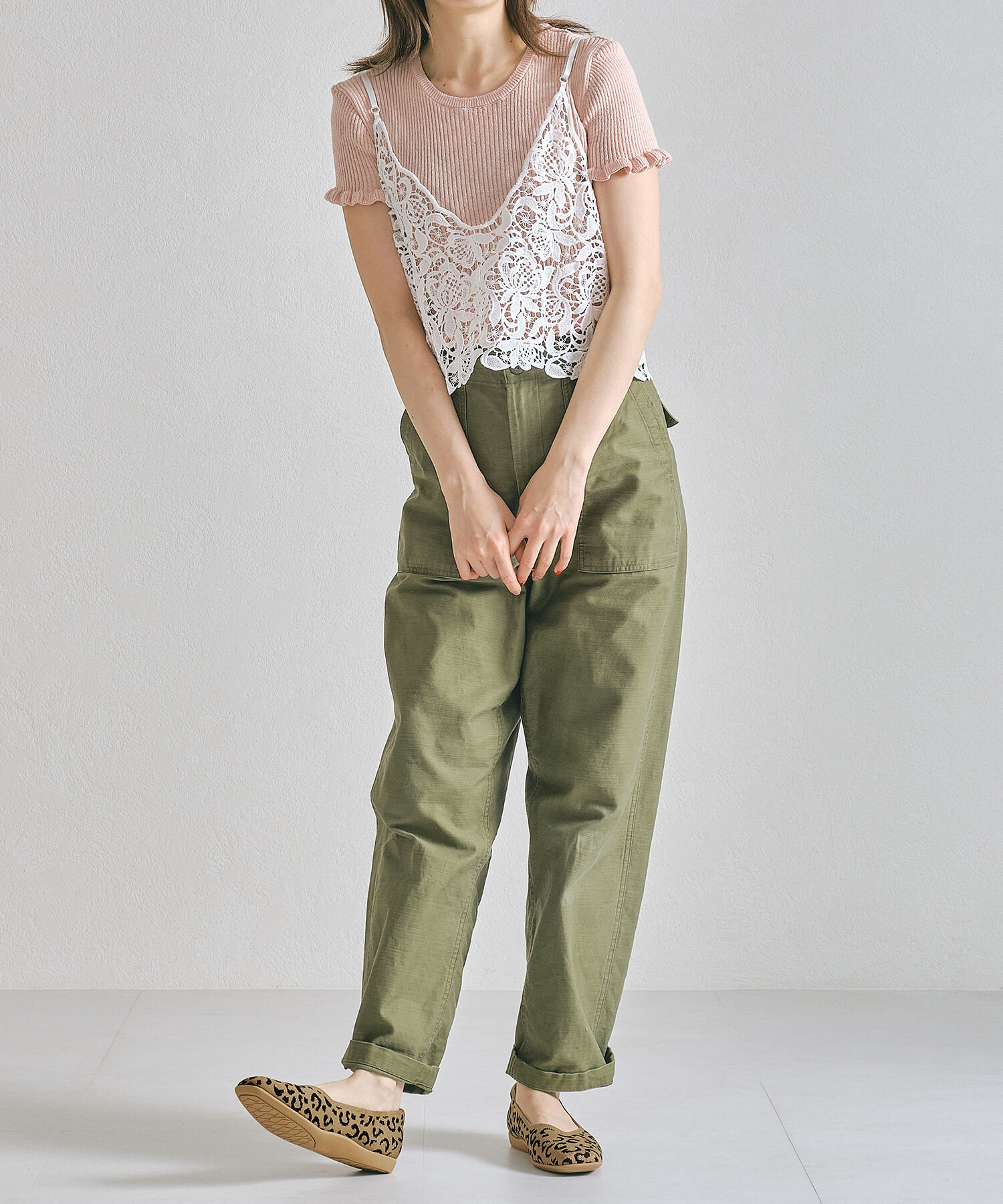 ORiental TRaffic「【洗濯OK】 ニットパンプス /R-3215 軽量 フラット ニット 通気性 柔らかい」|パンプス|