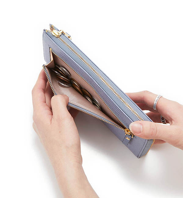 TOPKAPI 「イタリアンレザー・リザード型押し・Lファスナー長財布マチ付き LUCIA[ルチア]」|財布|