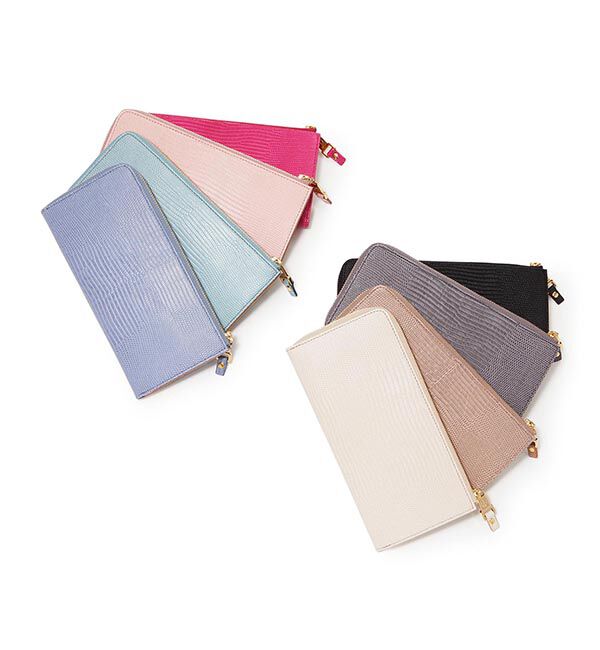 TOPKAPI 「イタリアンレザー・リザード型押し・Lファスナー長財布マチ付き LUCIA[ルチア]」|財布|