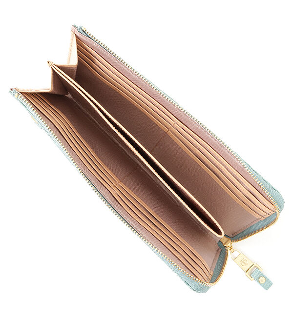 TOPKAPI 「イタリアンレザー・リザード型押し・Lファスナー長財布マチ付き LUCIA[ルチア]」|財布|