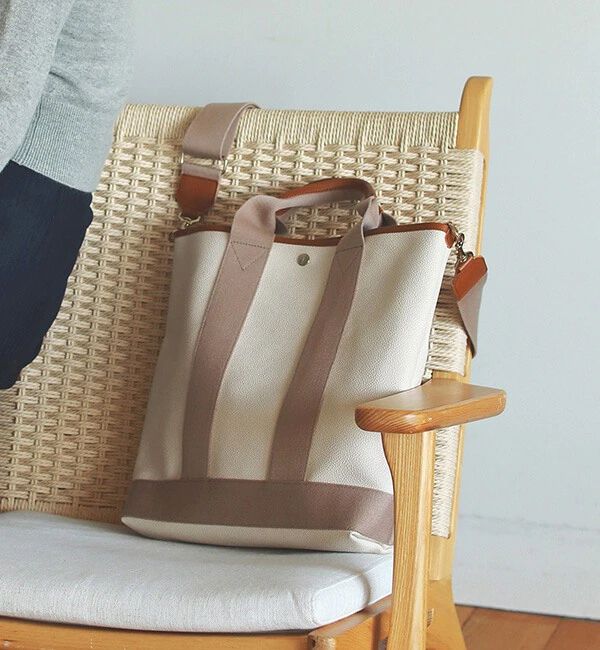 TOPKAPI BREATH「スコッチグレイン ネオレザー 縦型 A4 トート バッグ ショルダー付き L」|ショルダー・メッセンジャー|