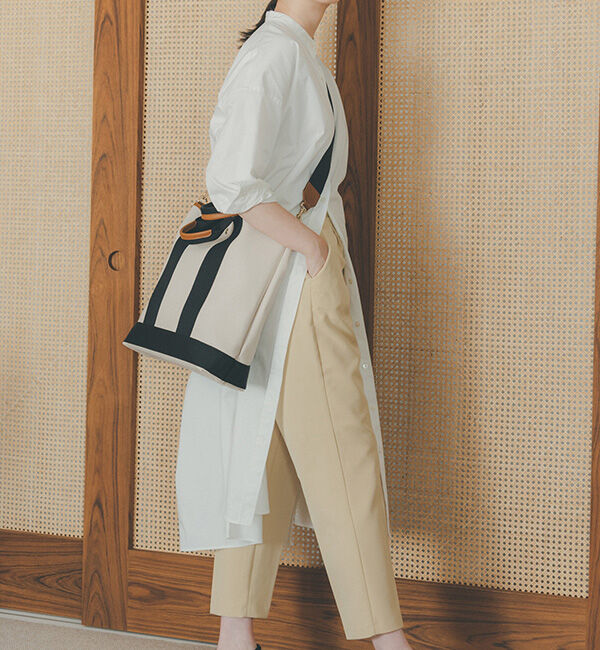 TOPKAPI BREATH「スコッチグレイン ネオレザー 縦型 A4 トート バッグ ショルダー付き L」|ショルダー・メッセンジャー|