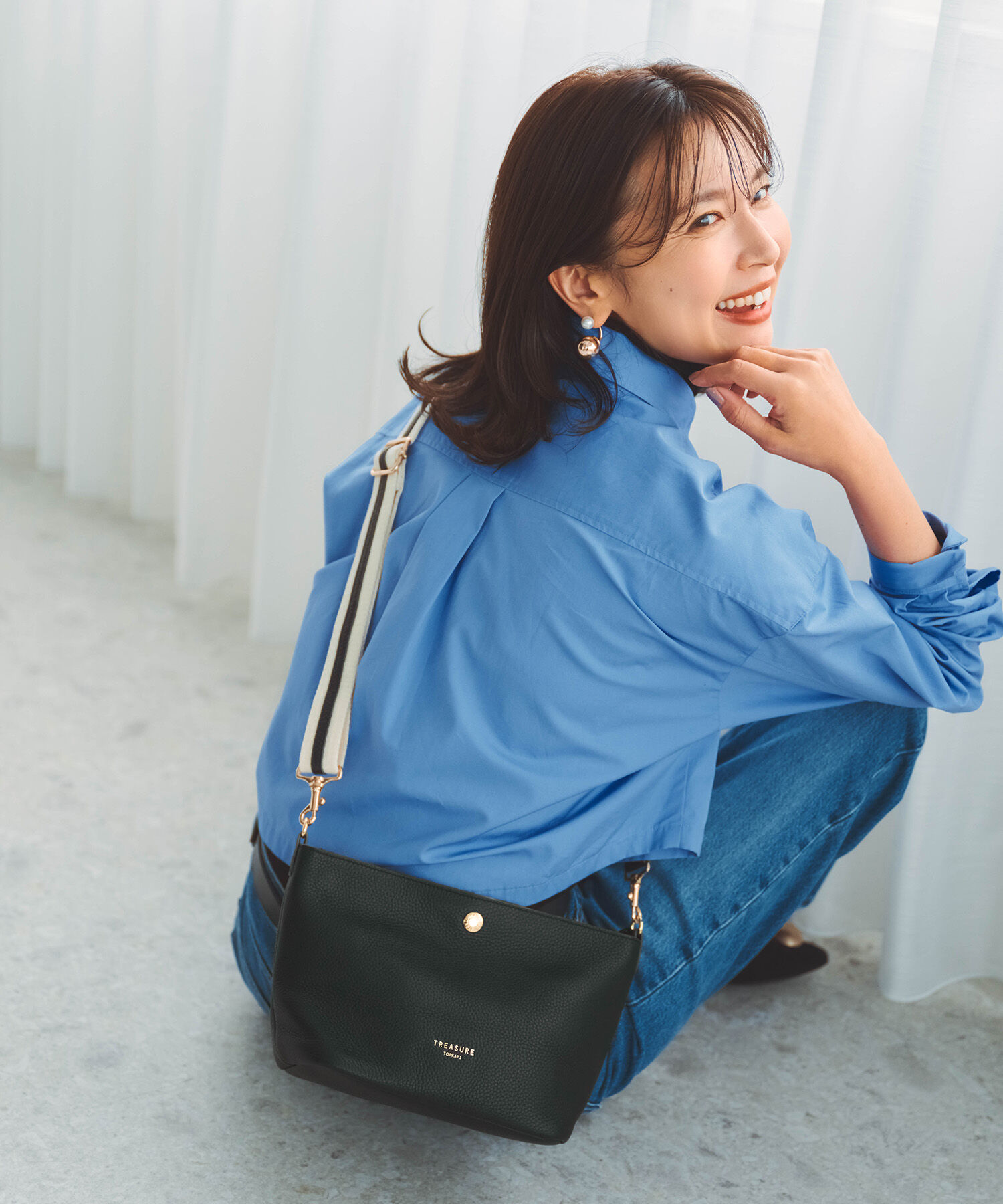 TOPKAPI TREASURE「【TREASURE TOPKAPI】 ソフトシュリンク テープ コンビ レザー ミニショルダーバッグ」|ショルダー・メッセンジャー|