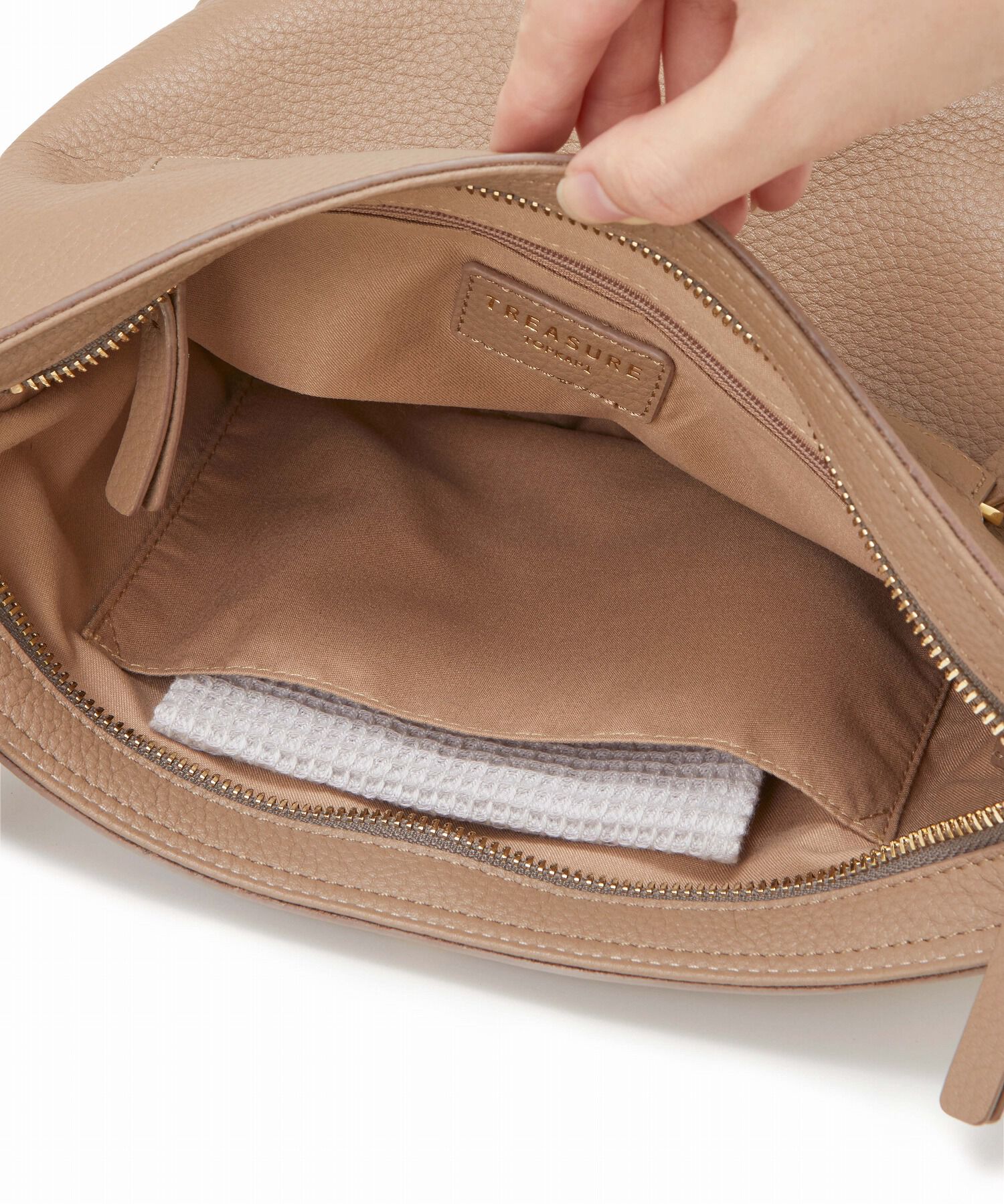 TOPKAPI TREASURE「【TREASURE TOPKAPI】 ソフトシュリンク テープ コンビ レザー ミニショルダーバッグ」|ショルダー・メッセンジャー|