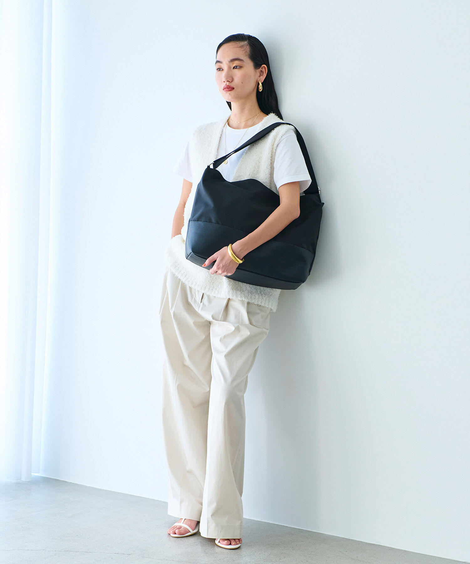 TOPKAPI BREATH「【Breath TOPKAPI】RIPPLE リプル エコナイロン コンビ ビッグ ショルダー バッグ」|ショルダー・メッセンジャー|