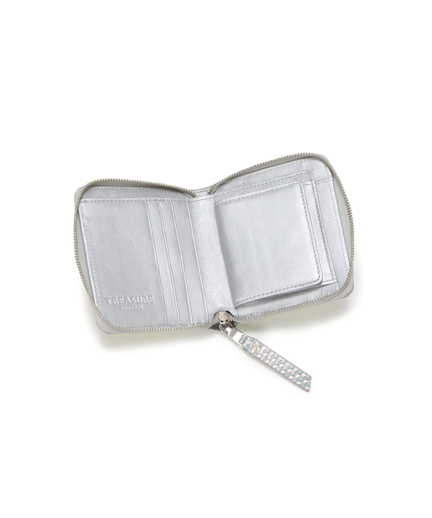 TOPKAPI TREASURE「【TREASURE TOPKAPI】エンボスレザー ホログラム ラウンド 二つ折り 財布」|財布|