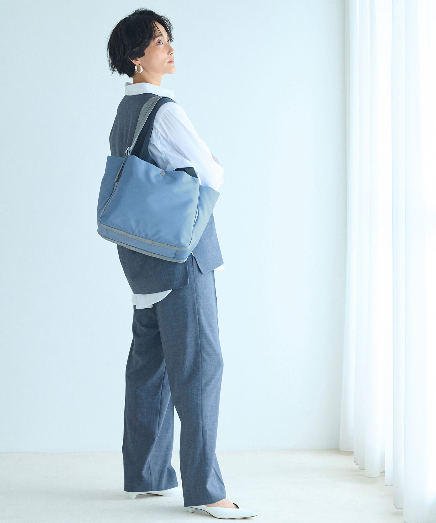 TOPKAPI BREATH「【Breath TOPKAPI】Freely フリーリー ナイロン ロゴテープ 2way トートバッグ」|トートバッグ|