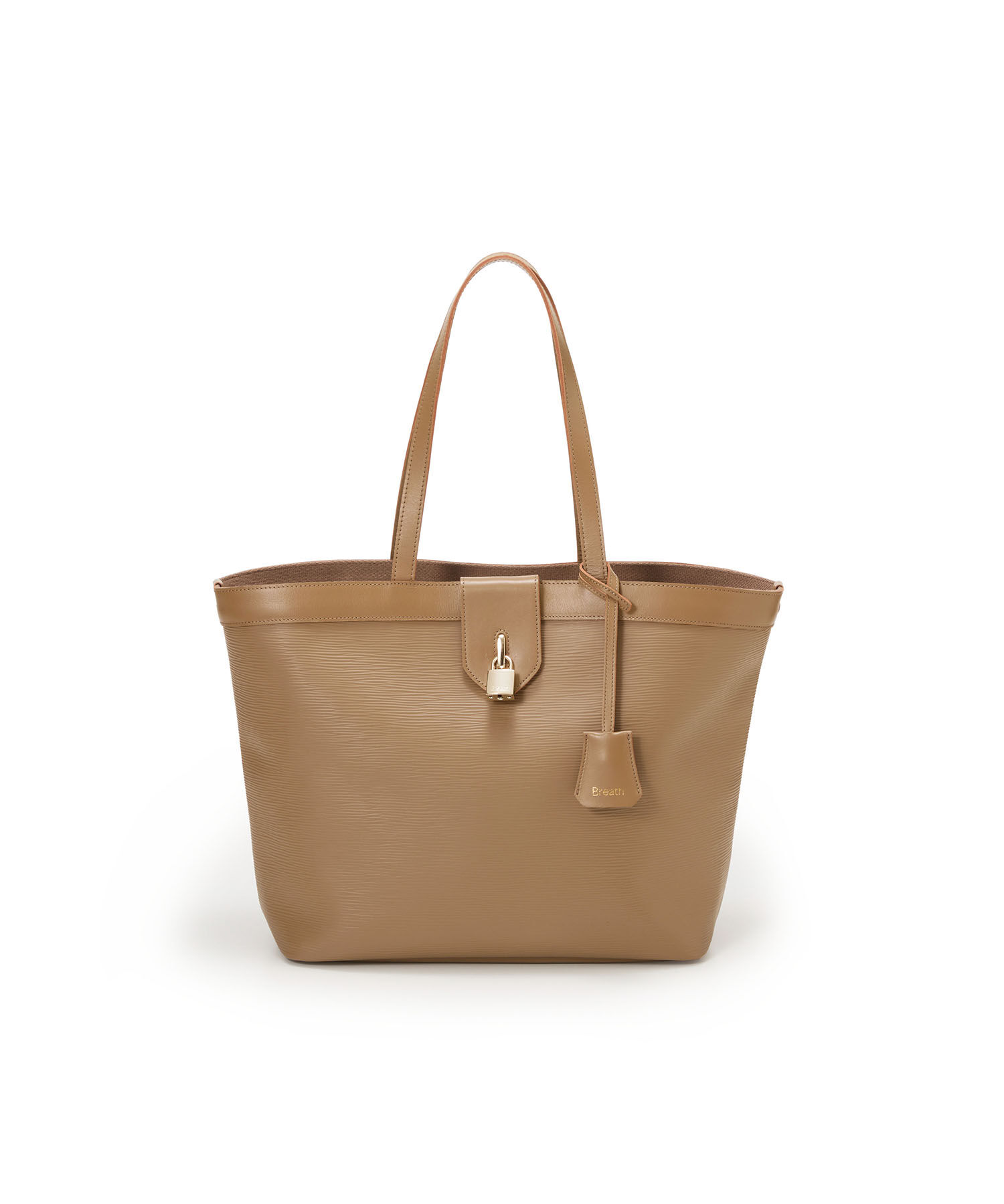 TOPKAPI BREATH「【Breath TOPKAPI】RIPPLE LOCK  リプルロック レザーコンビ トート バッグ」|トートバッグ|