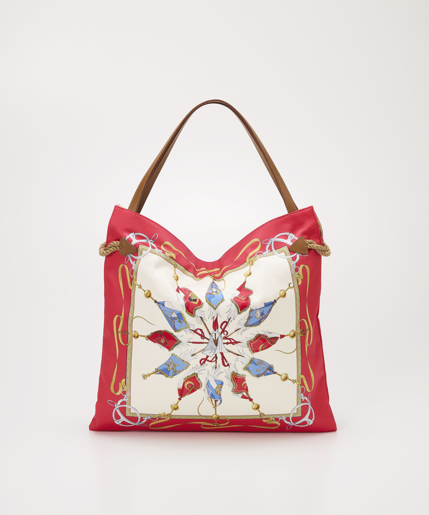 TOPKAPI TREASURE「【TREASURE TOPKAPI】マイルドサテン スカーフ柄 トートバッグ」|トートバッグ|