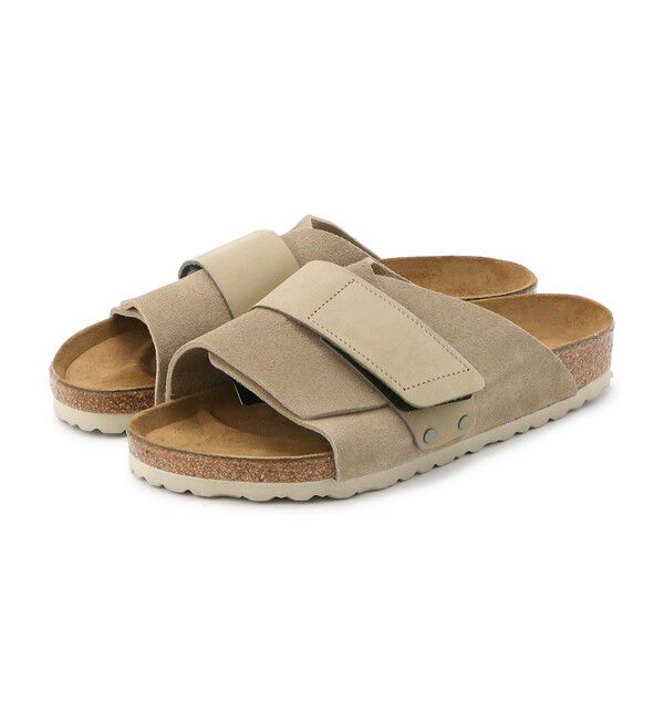 BIRKENSTOCK「【ビルケンシュトック】キョウト/トープ スエードレザー ヌバックレザー/サンダル メンズ」|サンダル|トープ