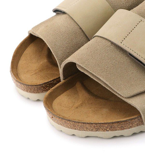 BIRKENSTOCK「【ビルケンシュトック】キョウト/トープ スエードレザー ヌバックレザー/サンダル メンズ」|サンダル|