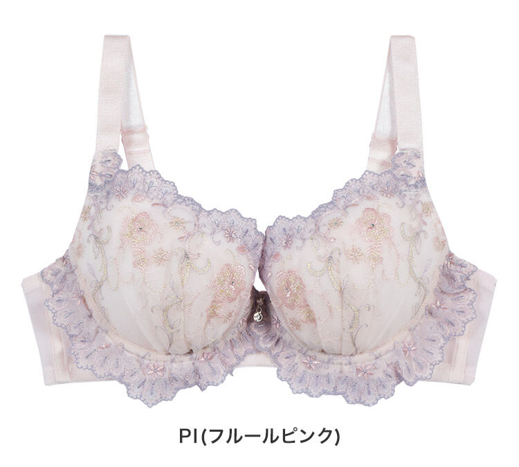 intesucre「アンテシュクレ なでしこブラ ブラジャー単品 C-Gカップ アンダー60-75cm IBT377」|インナー|