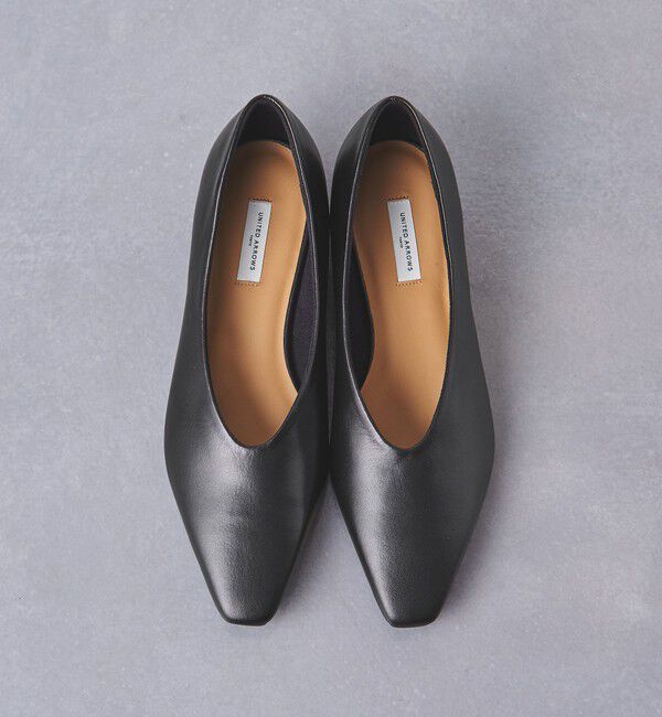 UNITED ARROWS「スクエア ポインテッド フラットシューズ」|パンプス|