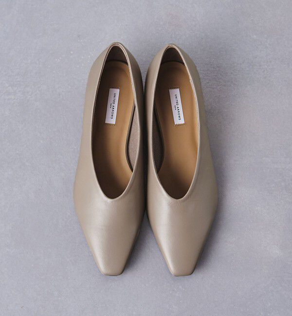 UNITED ARROWS「スクエア ポインテッド フラットシューズ」|パンプス|