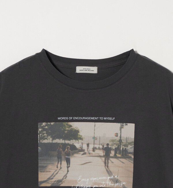 UNITED ARROWS green label relaxing「【WEB限定】＜at ease＞フォトグラフィック ショートスリーブ Tシャツ」|Tシャツ・カットソー|