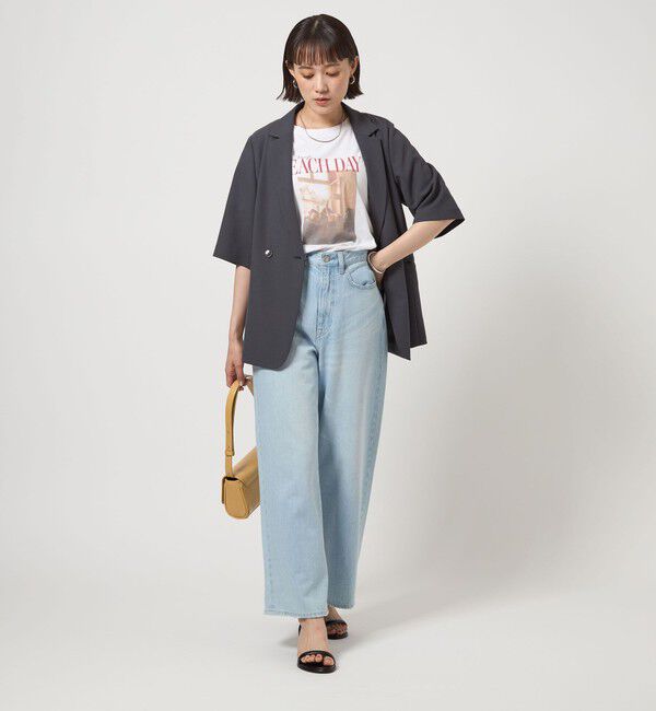 UNITED ARROWS green label relaxing「【WEB限定】＜at ease＞フォトグラフィック ショートスリーブ Tシャツ」|Tシャツ・カットソー|