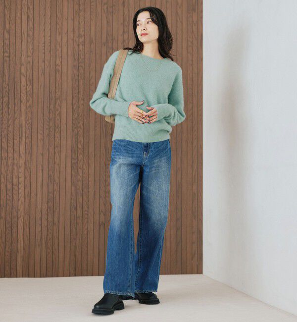 UNITED ARROWS 結論シリーズ ふれてヘアリーニット長袖セーター UNITED ARROWS green label relaxing｜【結論シリーズ】ふれてヘアリー