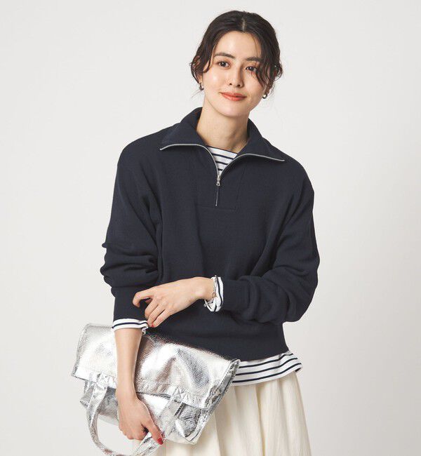 UNITED ARROWS green label relaxing「ハーフ ジップ プルオーバー ウォッシャブル」|ニット・セーター|