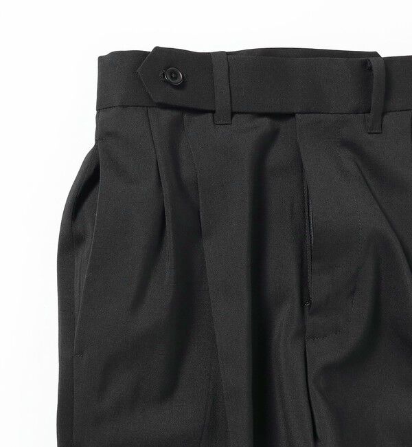 Demi-Luxe BEAMS 「AK+1 / スーパーブラック ストレートパンツ」|スラックス|