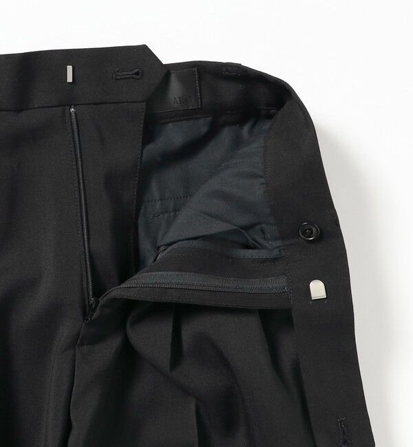 Demi-Luxe BEAMS 「AK+1 / スーパーブラック ストレートパンツ」|スラックス|