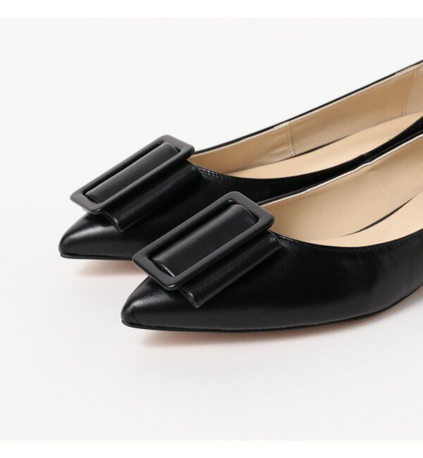 Demi-Luxe BEAMS 「Demi-Luxe BEAMS / バックル ポインテッドトゥ パンプス」|パンプス|